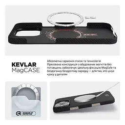 Чехол ArmorStandart BlackIcon Aramid Twill MagCase для Apple iPhone 16 Pro Max Black (ARM90152) - мініатюра 8