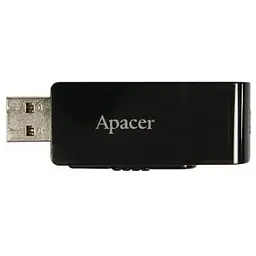 Флеш-накопичувач Apacer USB3.0 32GB AH350 Black (AP32GAH350B-1) - мініатюра 2