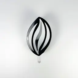 Бра LED у формі пелюстки чорного кольору Line F 2325/1 BK - мініатюра 2