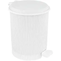 Смітник ELIF PLASTIC 20л білий круг. з пед. арт.UN327