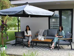 Садова парасоля GardenLine Grey 3,5 м - мініатюра 4