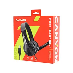 Навушники Canyon CHSU-1 USB Black (CNS-CHSU1B) - мініатюра 5