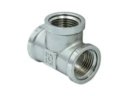 Трійник RAFTEC 1" латунь, ВВВ, DN25, нікель, T03