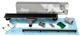 Душовий канал Rea Neo Slim Pro 50 см black REA-G6992 - мініатюра 4