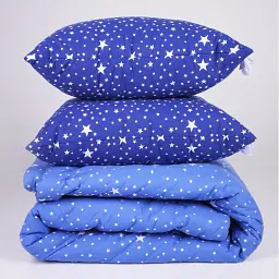 Набір MirSon №1257 Сolor Fun Line Milky Way з евкаліптовим волокном 200 х 220 см синій (2200010882742) - мініатюра 4