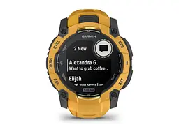 Смарт-годинник Garmin Instinct 3 50mm Solar Sunburst with Sunburst/Gray Band (010-02935-02/42) - мініатюра 10