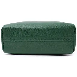 Шкіряна сумка зі стильним бігунком Vintage 22651 зелена - мініатюра 8