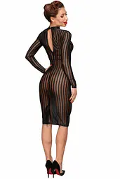 Сукня з мокрим ефектом Noir Handmade F182 Classic dress made of elastic tulle, XXL - мініатюра 4
