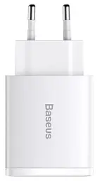 Мережевий зарядний пристрій Baseus Cube Fast Charger 2 USB+Type-C 30 W P10111402213-00 White - мініатюра 3