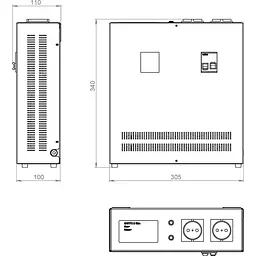 Стабілізатор напруги Volter-2 пт Slim [115374] - мініатюра 3