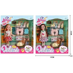 Набір Лялька+аксесуари Школа L 5-16 Різнокольоровий shop (6980269430838)