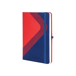 Книга записна Optima Combi-2 А5, тверда обкладинка, гумка, лінія (O20125-02)
