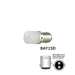 Світлодіодна лампа S25-070(2) 3030-9 12-24V Cyclone (НФ-00000636) - мініатюра 2