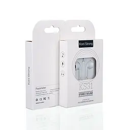 Провідні навушники Koni strong KS31, 3.5mm, 1.2m, white - мініатюра 2