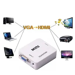 Конвертор-перехідник з VGA в HDMI (VGA2HDMI) - мініатюра 3