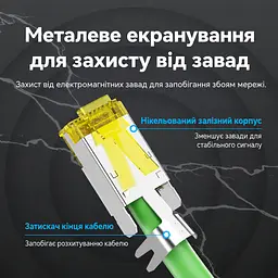 Модульний штекер RJ45 Vention набір із 10 штекерів Ethernet-конектор 8P8C екранований Cat6A FTP швидкість передавання 10 Гбіт/с смуга пропускання 500 МГц для монтажу потрібен обтискний інструмент для жил 24–26 AWG діаметром до 1 мм і кабелю із зовнішнім діаметром до 7 мм з органайзером жил з хвостовим затискачем кабелю із защіпним кожухом позолочені контакти 3U чорний (IDNB0-10) - мініатюра 8