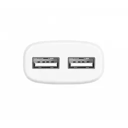 Мережевий зарядний пристрій для телефона HOCO C12 (2 USB 2.4 A) Білий - мініатюра 3