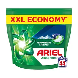 Капсули для прання Ariel Pods All-in-1 Гірське джерело 44 шт. (8700216764667) - мініатюра 2