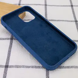 Чохол Silicone Case Full Protective Apple iPhone 13 Pro Max navy blue - мініатюра 3