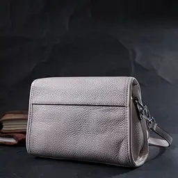 Жіноча шкіряна сумка Vintage з напівкруглим клапаном 20.5х14х8.5 см sum0029015 - мініатюра 10