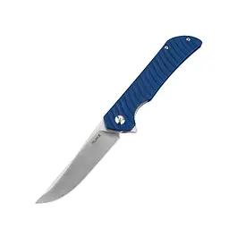 Ніж складаний туристичний Ruike P122-ME, (9.2 см) 14C28N/мікарта синій