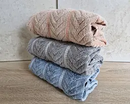 Набір турецьких махрових рушників Cestepe MicroCotton Premium 3 штуки 50x90 Multi 2 щільність 600 г/м2 - мініатюра 5