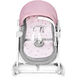 Шезлонг-гойдалка 5 в 1 Kinderkraft Nola Peony Rose рожевий (00-00304830) - мініатюра 2