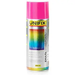 Фарба аерозольна UNIFIX 400мл рожевий акрилова універсальна RAL 4003