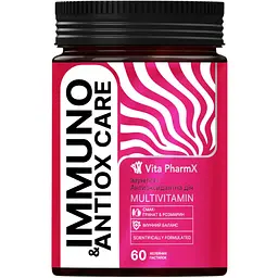 Вітамінно-мінеральний комплекс Vita PharmX Immuno & Antiox Care 60 жувальних пастилок 