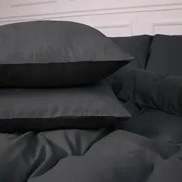 Комплект постільної білизни MirSon Black-Marengo 143x210 см чорно-сірий (2200009657054) - мініатюра 6