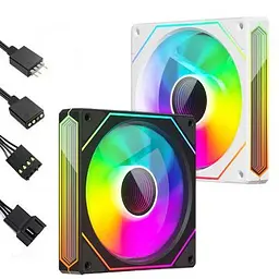 Кулер до корпусу Zezzio PRISM 6 Pro ARGB Black Reverse (PRISM 6 Pro ARGB Black Reverse) - мініатюра 5