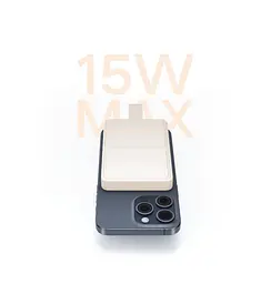 Бездротовий магнітний зовнішній акумулятор Xiaomi 6000mAh 15W Magnetic Power Bank (BHR9074GL) Beige - мініатюра 9