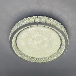 Стильна стельова LED-люстра для вітальні Linisoln 3218-500 CH хром 140 Вт до 18 м2