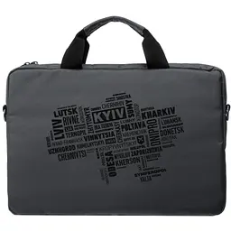 Сумка для ноутбука Vinga 15.6" NB1502 Gray, black print (NB1502UBGY) - мініатюра 4