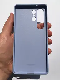 Оригінальний протиударний силіконовий чохол Silicone Case Samsung Galaxy S25 Ultra Light Blue EF-PS938CLEGWW - мініатюра 3