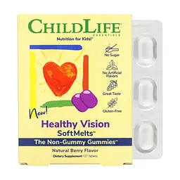 Вітамінно-мінеральний комплекс ChildLife Комплекс Здоровий Зір, натуральний ягідний смак, Heal (CDL-10050)