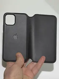 Оригінальний шкіряний чохол-книжка Apple Leather Folio для iPhone 11 Pro (5.8") Black MX062ZM/A - мініатюра 6