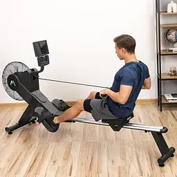 Гребний тренажер Gymtek XR2000 електромагнітний з аеродинамічним навантаженням - мініатюра 2