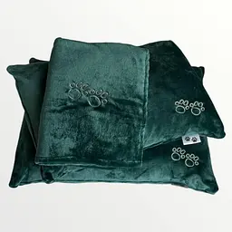 Комплект Ecotton For Pets Lux дорожня подушка для домашніх тварин Atlantic зелений (Pets 1) - мініатюра 5