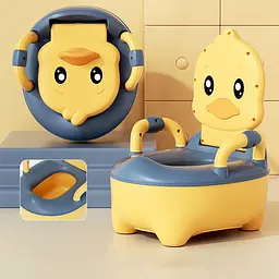 Горщик дитячий Bimbo, жовтий, знімний лоток, кришка, антиковзкі накладки на ніжках