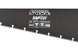 Ножівка ручна MasterTool по дереву 400 мм 10T х 1" потрійне заточування з тефлоновим покриттям - мініатюра 2