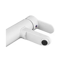 Змішувач для умивальника Plamix RAUL-001-A High White PM0655, Білий - мініатюра 6