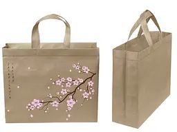 Еко сумка ECOBAG бокс з друком Сакура із замком 320х270х100мм 400мм