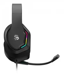Навушники Bloody G260 Black ігрові, мікрофон, 7.1 віртуальний звук, підсвічування 7 кольорів, USB - мініатюра 4