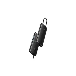 Концентратор Baseus USB-C 6-in-1 HDMI + 2xUSB 3.0 + PD + SD/TF black (WKQX050101) - мініатюра 3