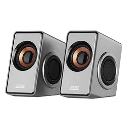 Комп'ютерні колонки 2E PCS204 Silver, 2.0, USB