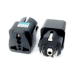 Перехідник US/UK/AU to EU Dynamode (EU Adapter black) - мініатюра 3