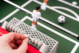 Настільний футбол Hop-Sport Corner чорно-золотистий - мініатюра 6