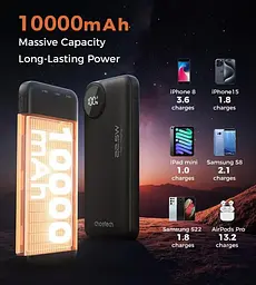 Павербанк Choetech Black 10 000 mAh / 22.5 Вт (M15-B791-ACBK-NG) - мініатюра 8