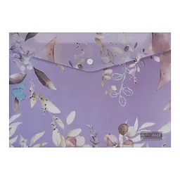 Папка-конверт А4 на кнопці LILAC ARABESKI сливова BM.3943-48 BUROMAX матовий напівпрозорий пластик (4823126805689)